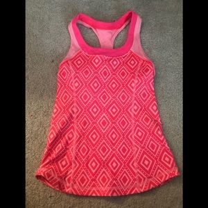 Ivivva size 12 pink patterned tank top